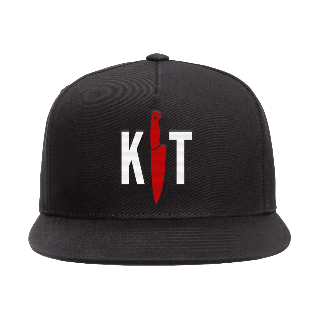 KT Flatbill Snapback Hat - Black