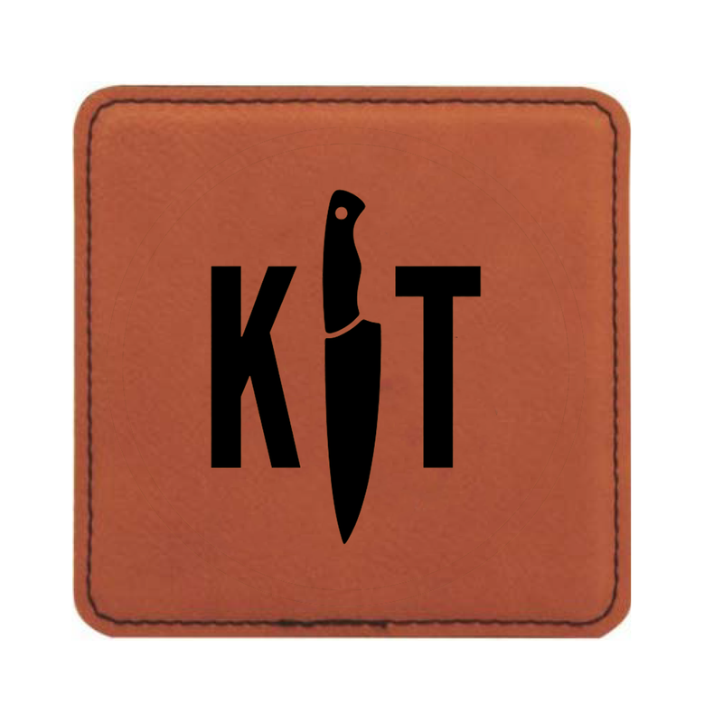 KT Leather Coasters (Set of 2)