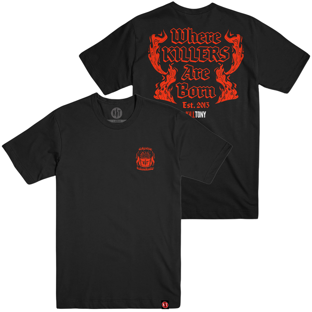 Where Killers Are Born T-Shirt – Kill Merch | The Kill Tony Store